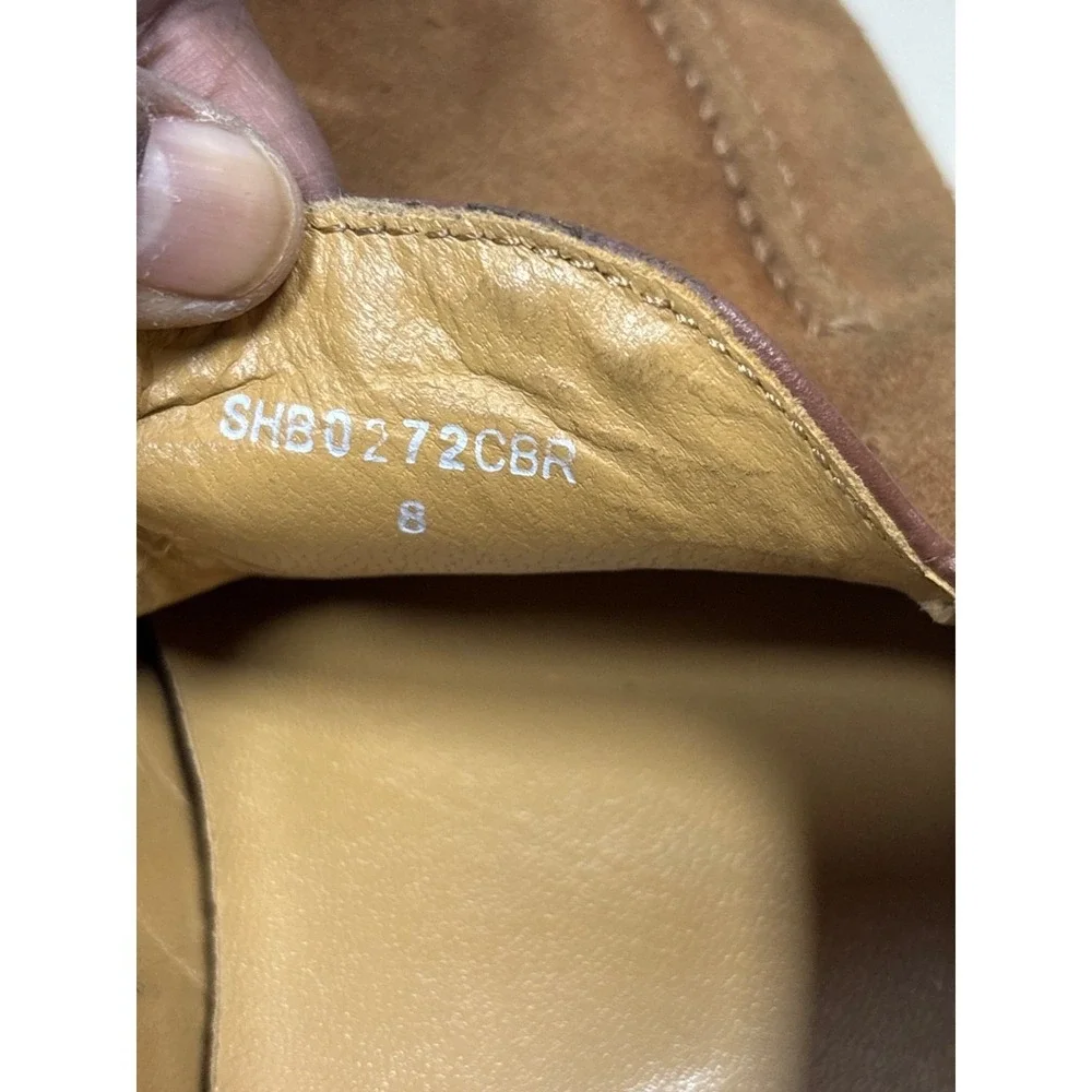 Charles Tyrwhitt Loafers Mens 8 Tan Brown Good Suede Slip On SHB0272CBR